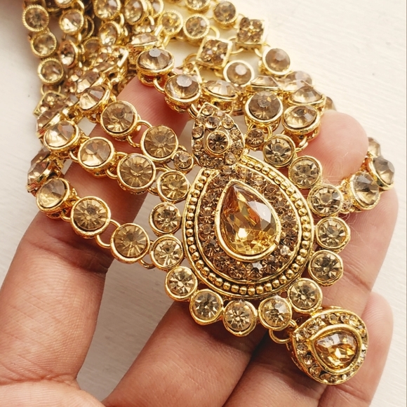 4pcs Bridal Golden Color Set - Picture 5 of 5